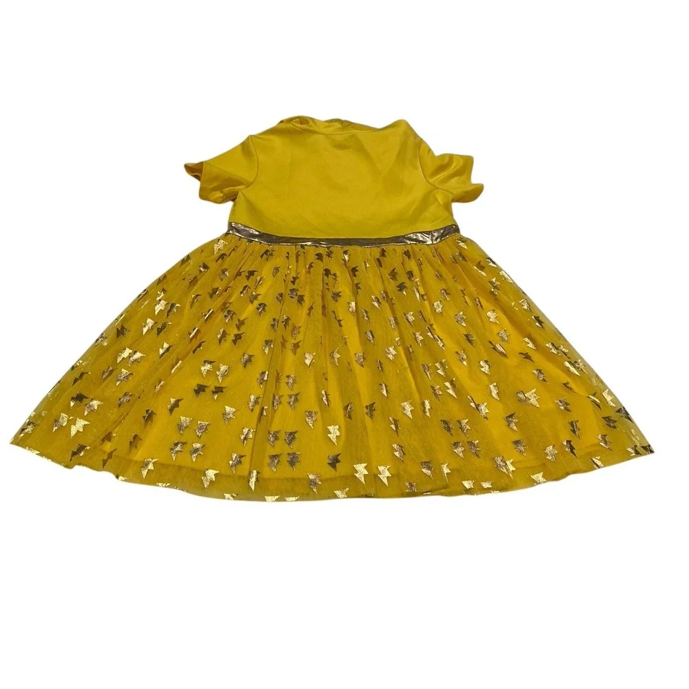 Pokemon Girl's Size‎ 2X Dress Short Sleeve Hooded And Lace Bottom Yellow NWOT - Picture 2 of 6